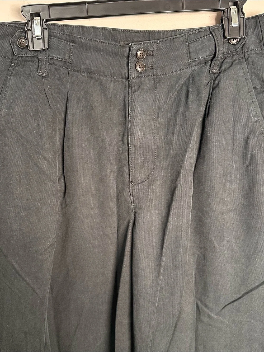 Madewell Harlow Wide Leg Trouser Pants Women Size 8P Navy